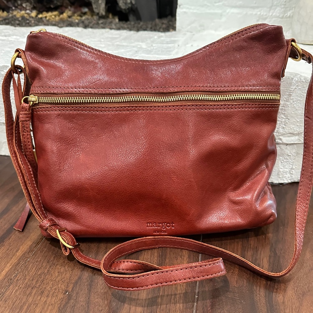 Margot Reddish Brown Crossbody Bag